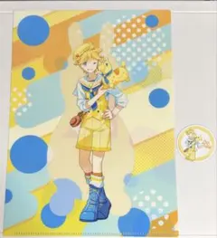 タイトーくじ 初音ミク×RODY K賞 クリアファイル& ステッカー 鏡音レン