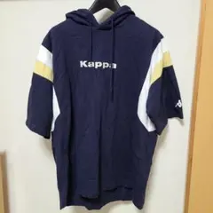 Kappa フード付き 半袖Tシャツ ネイビー