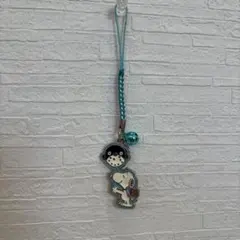 スヌーピー　ストラップ 根付 山口 限定 フグ　ご当地 鈴付き　SNOOPY