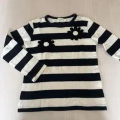 値下げ　KP 長袖カットソー 130㎝　長袖　ボーダー　ニットプランナー