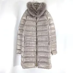 HERNO ダウンコート ダウン90％ ブルーシャドーフォックス ブラウン系 