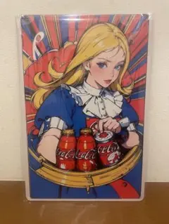 コカコーラ ブロンズ ブリキ看板 レトロ 新品 アンティーク