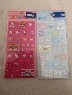 ハローキティ シナモロール タイルシールセット