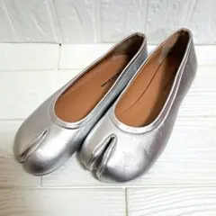 足袋　フラットシューズ　バレーシューズ　シルバー　23～23.5cm