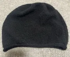 ca4la 日本製 黒 ニット帽ウール アルパカ混