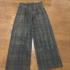 キャスパージョン　ピグメント　プリント　ストレート　パンツ