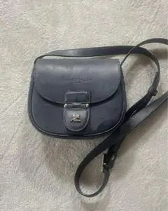 ✨極美品✨クレージュ ショルダーバッグ カメラ エナメル デカロゴ ネイビー 紺 ✨極美品✨クレージュ ショルダーバッグ カメラ エナメル デカロゴ