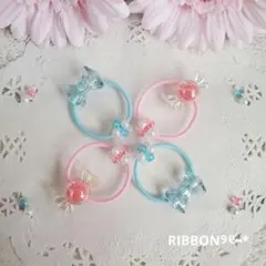 ୨୧キラキラりぼん&キャンディセットA୨୧ヘアゴム⑅ベビー&キッズ﻿⑅