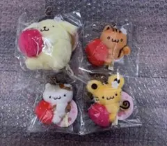 ポムポムプリン 切り株むにゅぐるみ　いちごフレンズ　マフィン　ベーグル　スコーン ポムポムプリン 切り株むにゅぐるみ いちごフレンズ マフィン ベーグル