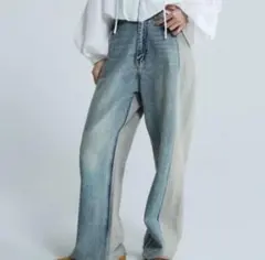JEANASIS スウェットコンビデニムパンツ グレー 新品未使用品 - メルカリ