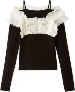 【25ss新品タグ付き】プリーツドッキングプルオーバー snidel