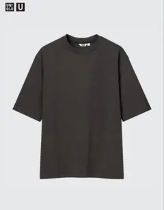 UNIQLO エアリズムコットンオーバーサイズボーダーT XL ブラック