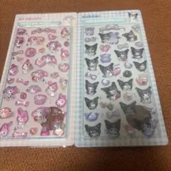 【2枚セット】　ボンボンドロップシール　マイメロディ　クロミ