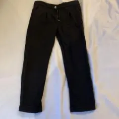 5yrs 黒 ロングパンツ 前開きボタン付き　コットン100のサムネイル
