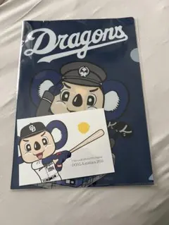 □ 2本セット 新品 シーズンシート記念品 中日ドラゴンズ ドアラ木製 