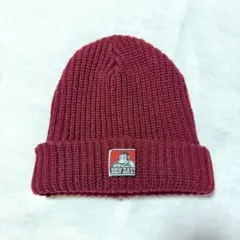 BEN DAVIS ニット帽 ビーニー ワインレッド【ホームクリーニング済み】