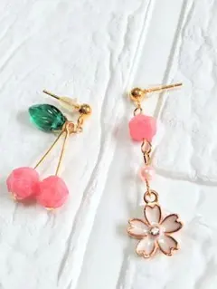 サクランボのピアス