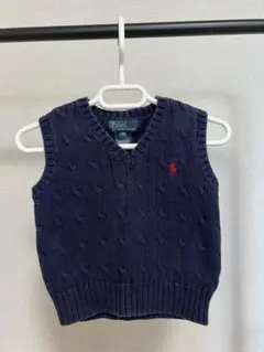 Polo by Ralph Lauren ネイビー ベビーベスト 12M