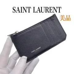 Saint Laurent レザー ロゴ フラグメントケース美品 456583