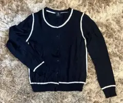 【アダムエロペ】ライン入りコンパクトカーディガン