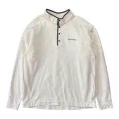 USA 古着 コロンビア スウェット トレーナー スナップボタン ワンポイント