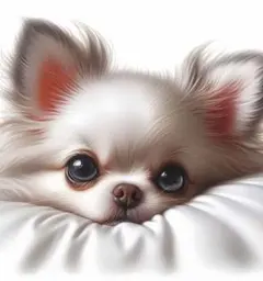 ダイヤモンドアート 作成キット 子犬 チワワ 癒しのワンちゃん25×25