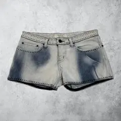 平成ギャル　ローライズデニム　ショートパンツ　y2k グランジ　grunge