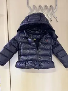 Polo Ralph Lauren フード付きダウンジャケット 4T ネイビー