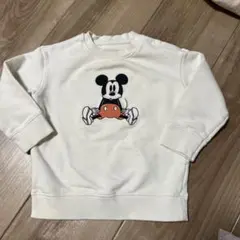 UNIQLO ミッキーマウス刺繍トレーナー 100cm