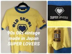 ビンテージ　90s 00s スーパーラヴァーズ レディースM リンガーTシャツのサムネイル