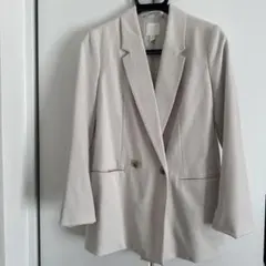 ライトベージュ テーラードジャケット　HM