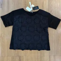 【日本製・タグ付き】ZAMPA 花柄刺繍 カットソー 半袖のサムネイル