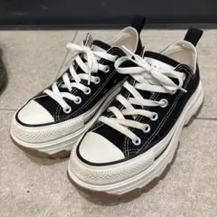 コンバース　オールスター　トラックウェーブ　ブラック　厚底　24㌢