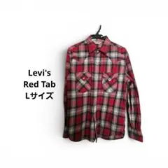 リーバイス Levi's 長袖シャツ チェック柄 レッド 赤 Lのサムネイル