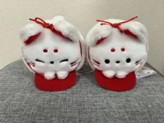 ふんわり　ころころきつね　ぬいぐるみ　2種セットのサムネイル