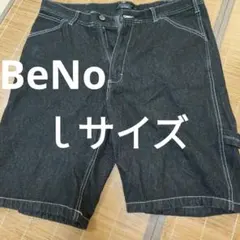 Beno デニムショートパンツ ブラック Lサイズのサムネイル