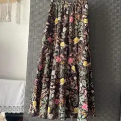 CECILMcBEE /春スカート 花柄フレアロングスカート マーメイドスカート