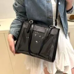 痛バッグ ショルダーバッグ 推し活 クリア おしゃれ 黒 ロリータ 缶バッジ