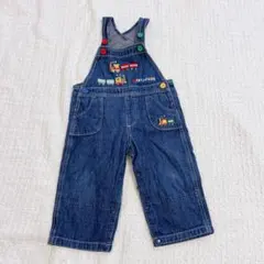 ミキハウス デニムオーバーオール 80