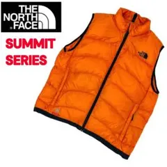 最高級‼️サミットシリーズ！ダウン ザノースフェイス　アコンカグアベスト　オレンジ