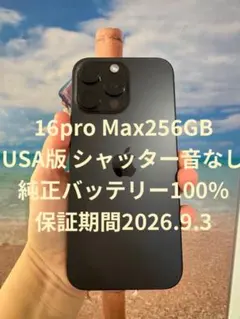 iPhone 16 Pro Max 256GB 米国モデル（シャッター音なし） 2026年最新】iPhone 16 Pro Max 256GB アメリカの人気アイテム - メルカリ