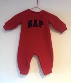 GAP 赤 フリースロンパース 6-12ヶ月（サイズ70）