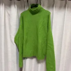 ZARA グリーン ニットセーター S ザラ