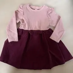 après les cours ワンピース 90 ピンク・ボルドー