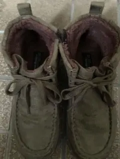 ノースデイト＊ショートブーツ＊軽量＊暖かい＊カーキグリーン＊チャック付き