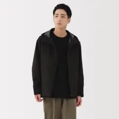 無印良品/紳士フードジャケット 黒•Lサイズ（2025年モデル）のサムネイル