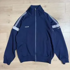 adidas アディダス 西ドイツ デサント製 トラックジャケット ネイビー M