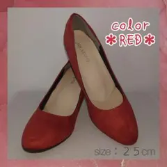 【送料無料】パンプス（RED）　ヒール７cm　ミンキーミーのサムネイル