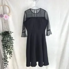 ゆ*う様 未使用タグ付き　レースレディース　ドレス　黒　サイズS
