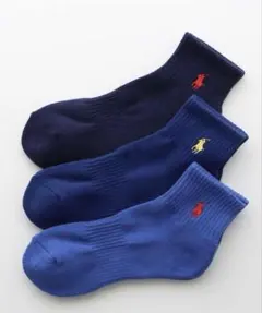 ポロ ラルフローレン ソックス 3足組 ショート丈 靴下 ユニセックス 新品のサムネイル